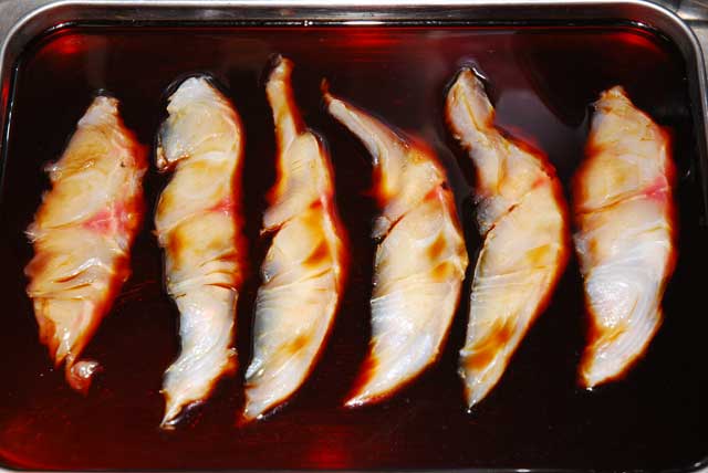 メジナの漬け寿司 魚料理レシピデータベース